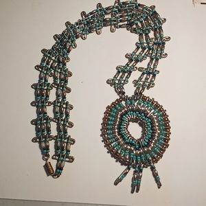 Handmade with pins Necklace